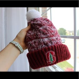 Stanford Cardinal Red Knit Winter Beanie